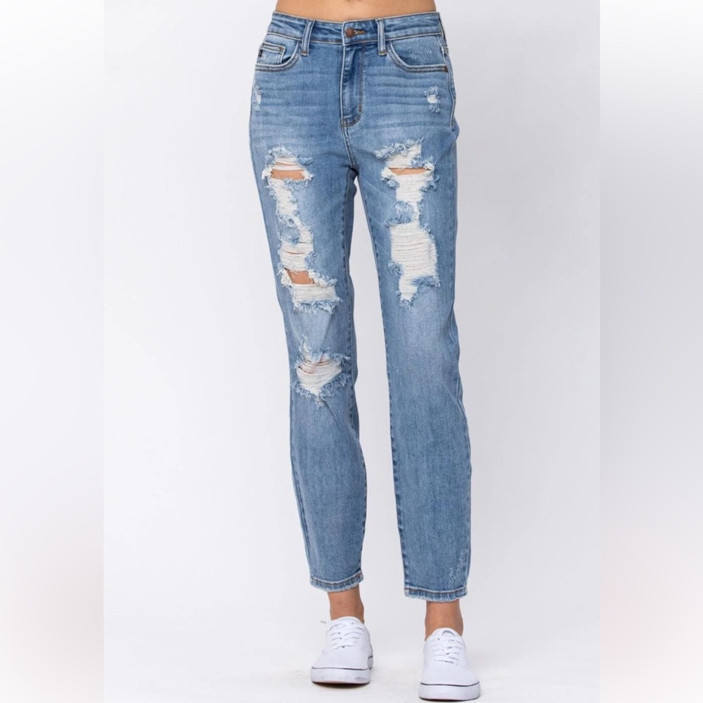 New Judy Blue Distressed Women Jeans
